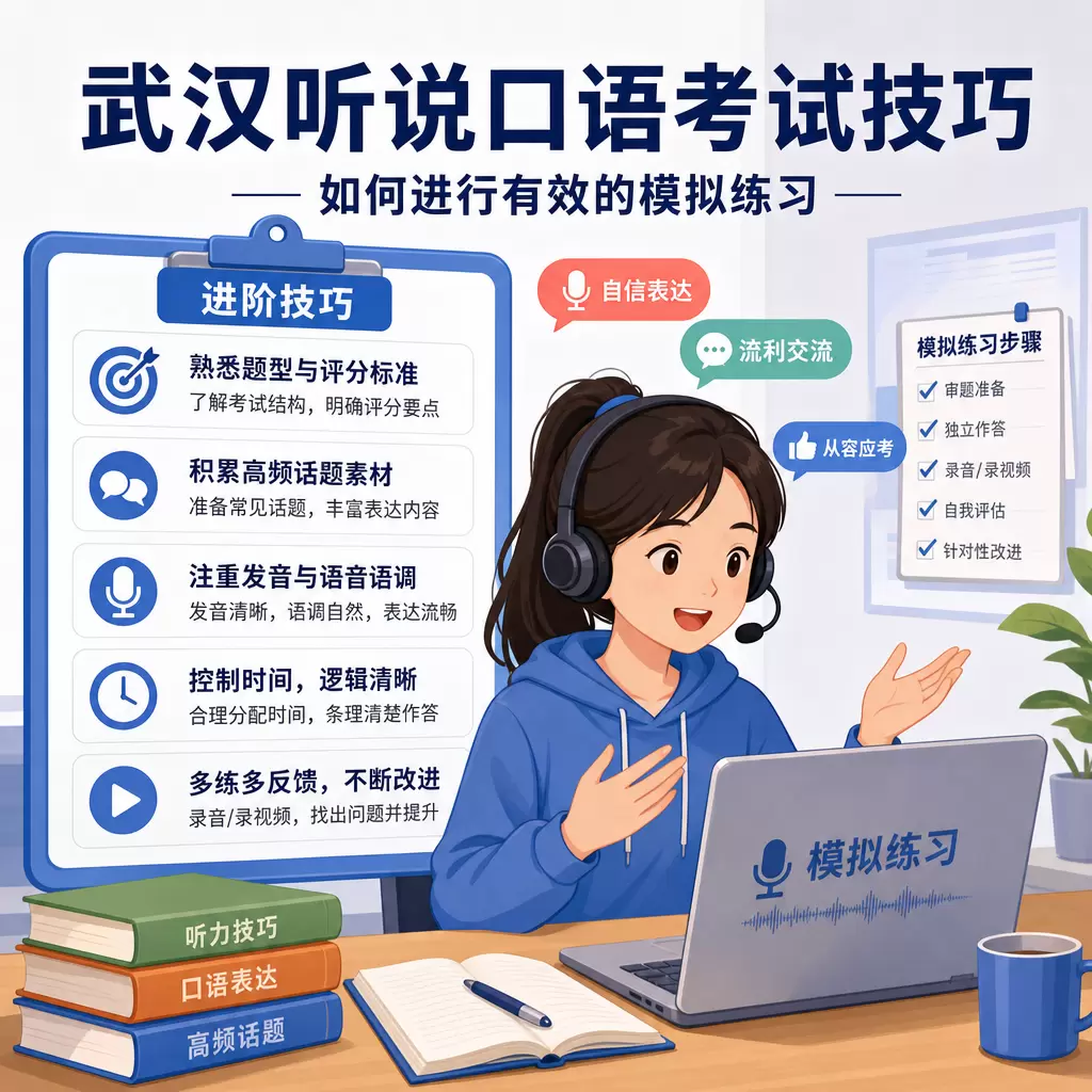 武汉听说口语考试技巧,如何进行有效的模拟练习