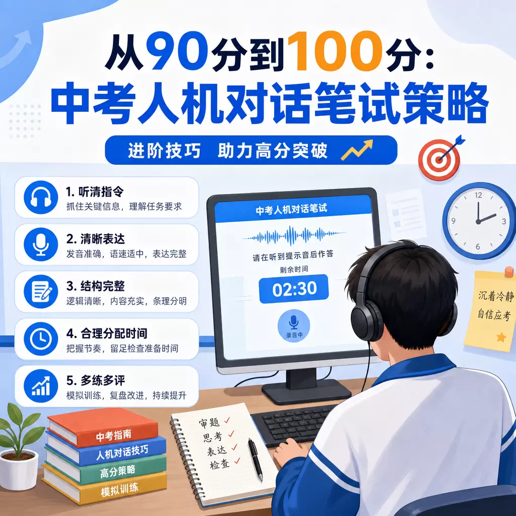 从90分到100分:宣恩武汉中考人机对话笔试策略