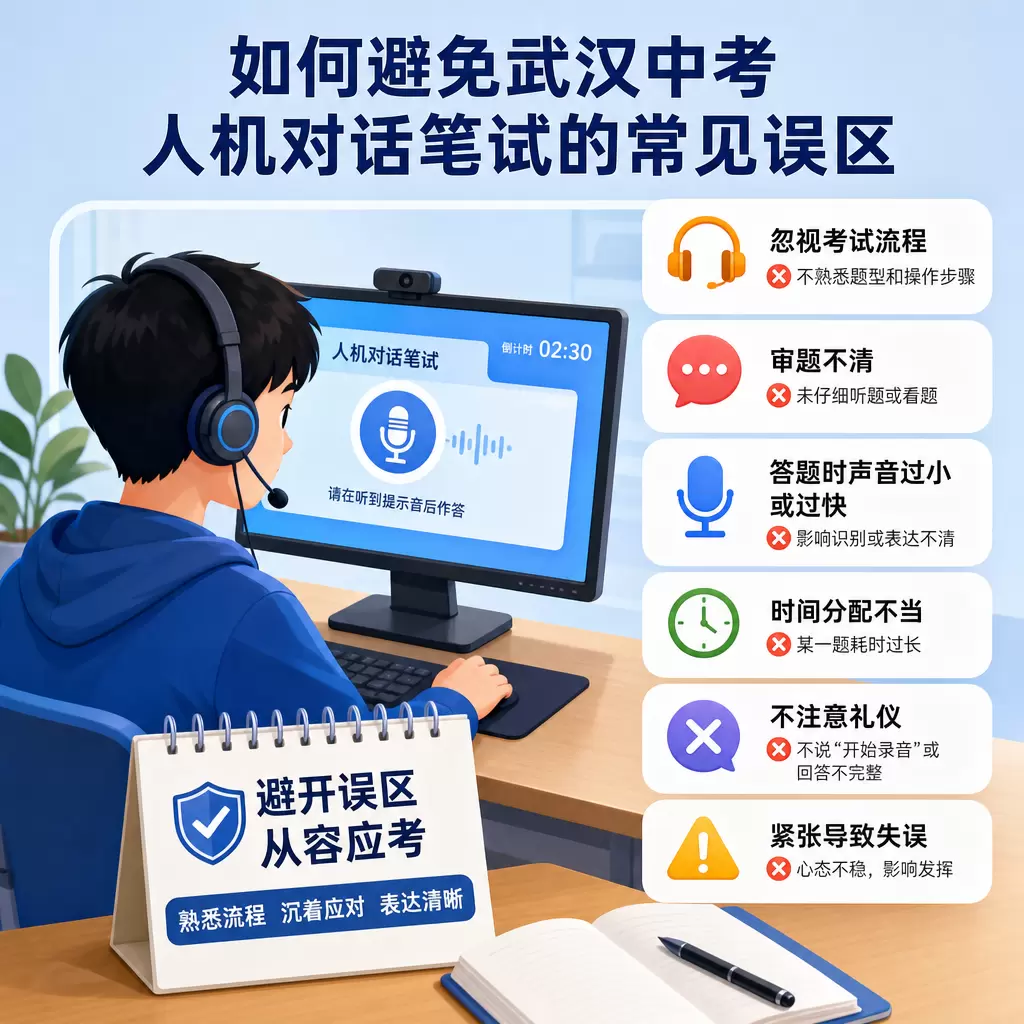 如何避免武汉中考人机对话笔试的常见误区