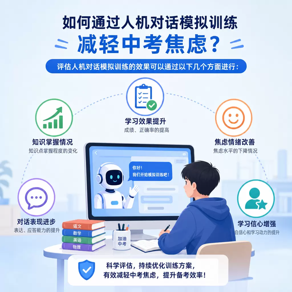 如何通过人机对话模拟训练减轻中考焦虑?