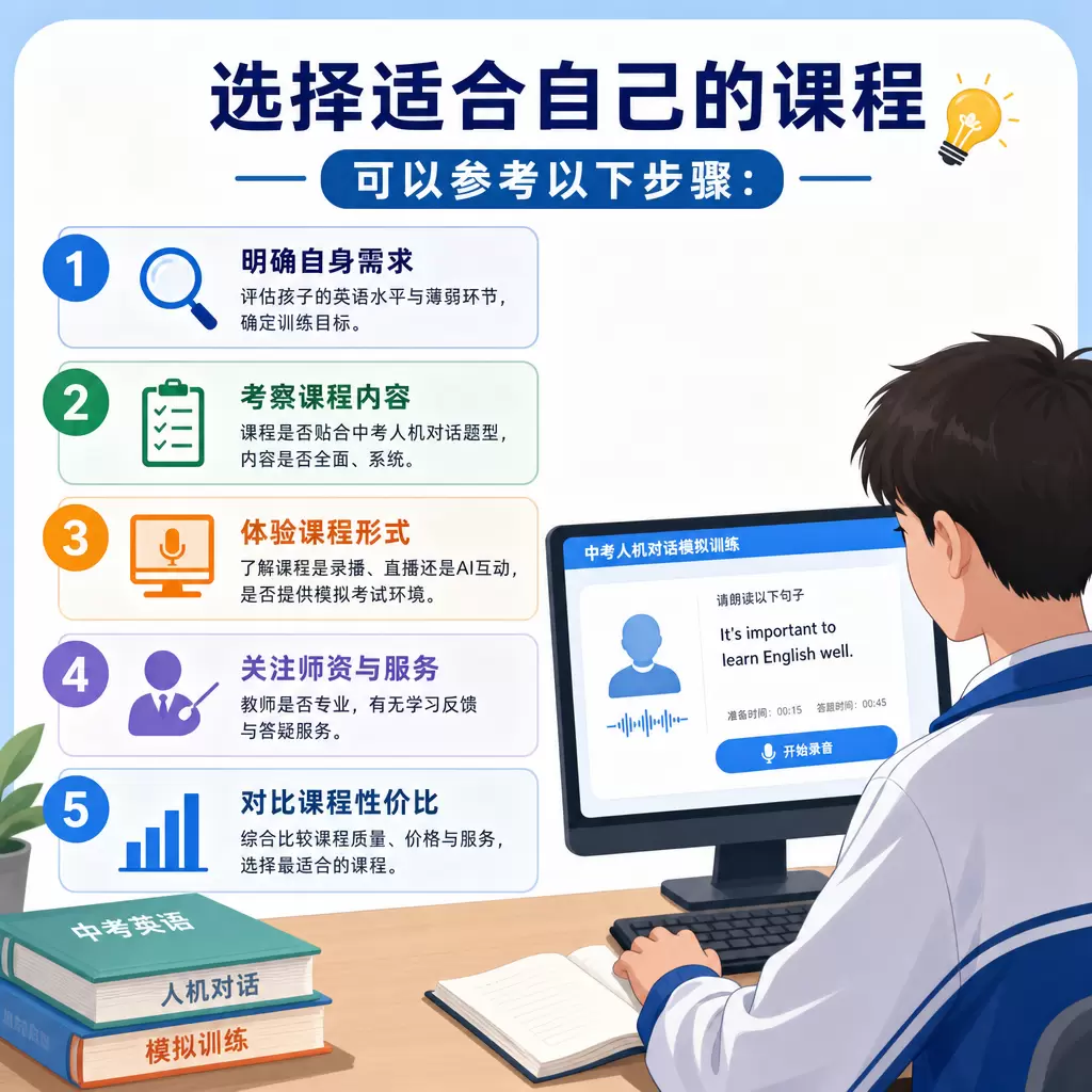 如何在宣恩选择合适的中考人机对话模拟训练课程