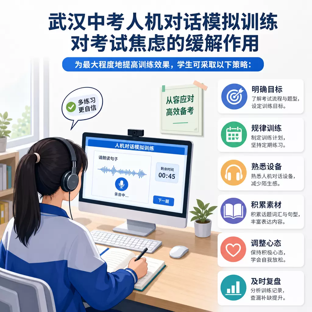 武汉中考人机对话模拟训练对考试焦虑的缓解作用