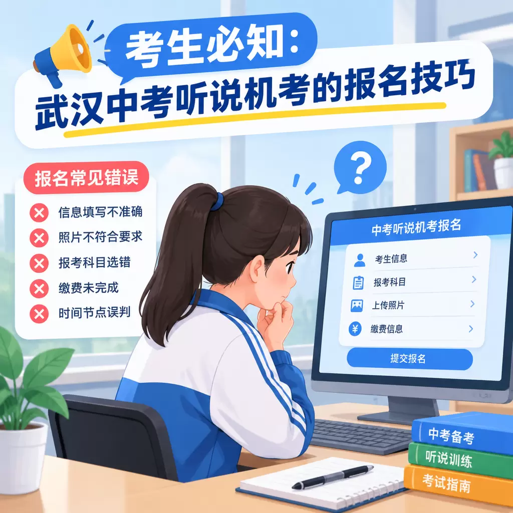 宣恩考生必知:武汉中考听说机考的报名技巧