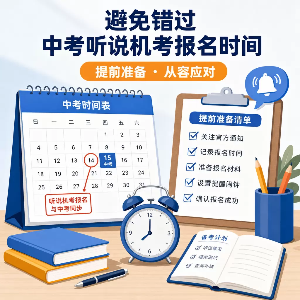 如何避免错过武汉中考听说机考报名时间与中考同步?