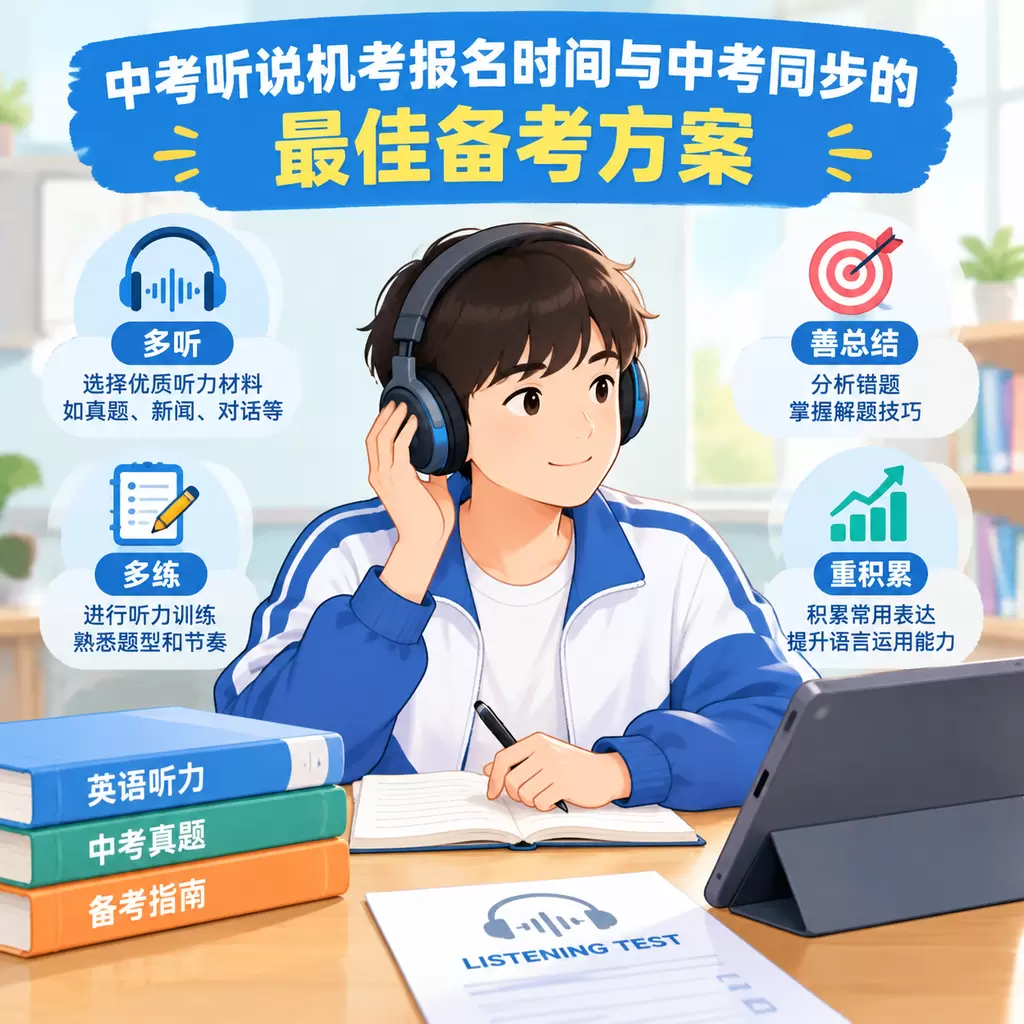 中考听说机考报名时间与中考同步的最佳备考方案