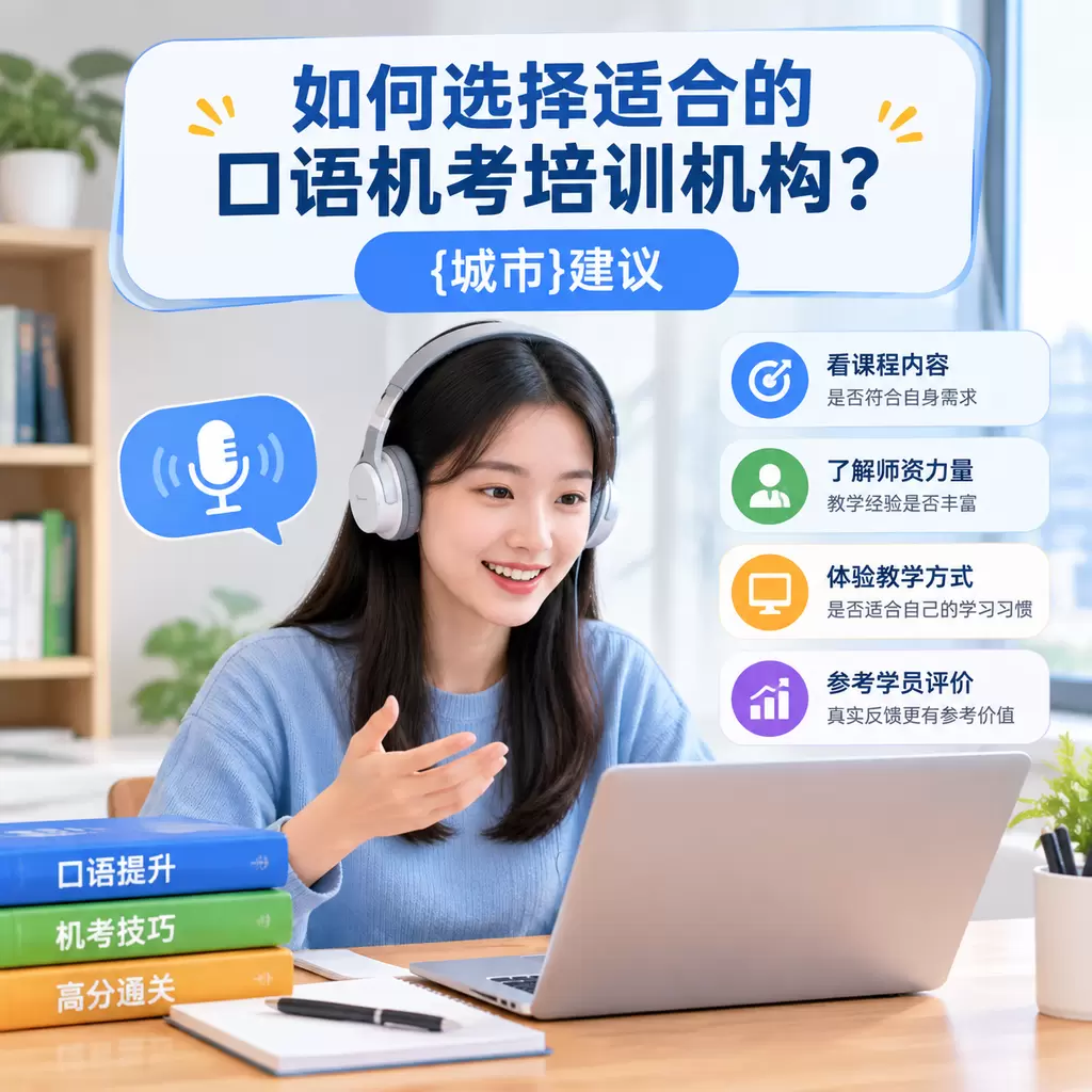 如何选择适合的口语机考培训机构?宣恩建议