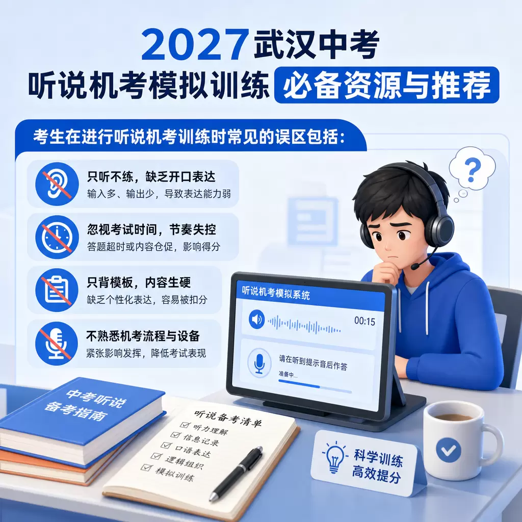 2027武汉中考听说机考模拟训练必备资源与推荐